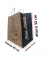 Kit 50 Sacolas de Papel Kraft Delivery G - 30x19x32cm - Estampa "Bom Apetite"