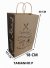 Sacola com 100 de Papel Kraft para Delivery/Entrega Tamanho P